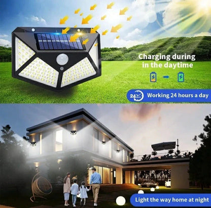 100 LED Motion Sensor Solar Light