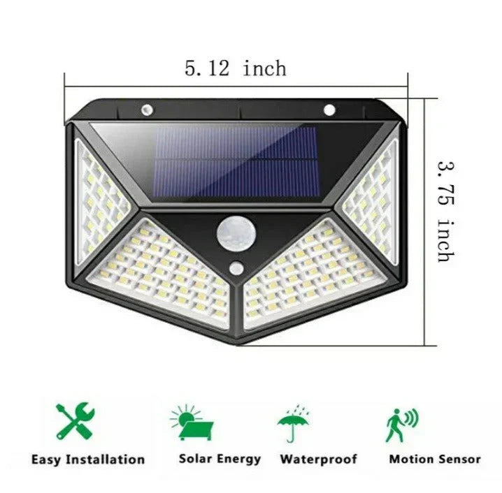 100 LED Motion Sensor Solar Light