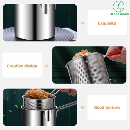 Deep Frying Pot With Basket
