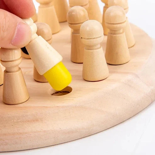 Wooden Memory Chess Game
