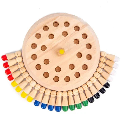 Wooden Memory Chess Game